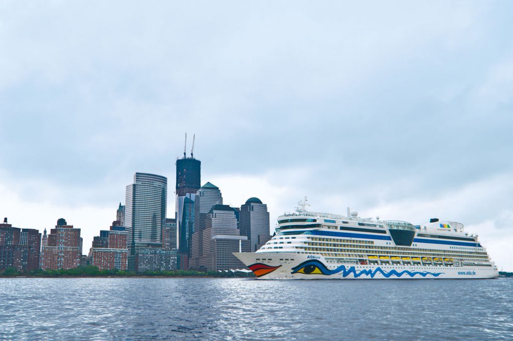 Die AIDAluna wird in New York starten. Foto: AIDA Cruises