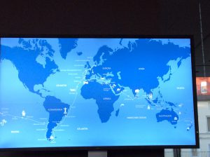 Das ist die Route Weltreise der AIDAcara.