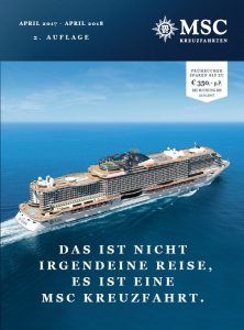 Der neue Katalog von MSC. Foto: MSC Crociere
