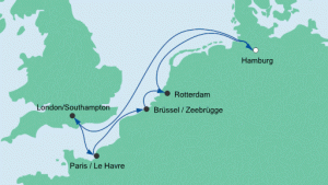 Die Route der Metropolen ab Hamburg 1. Screenshot Aida.de 