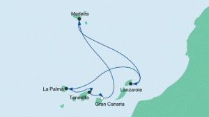 Kanaren und Madeira 1 mit AIDAsol. Karte: AIDA Cruises