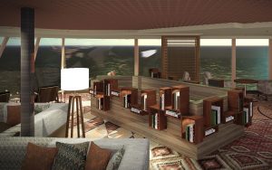 So soll das neugestaltete Crow’s Nest aussehen. Foto: Holland America Line