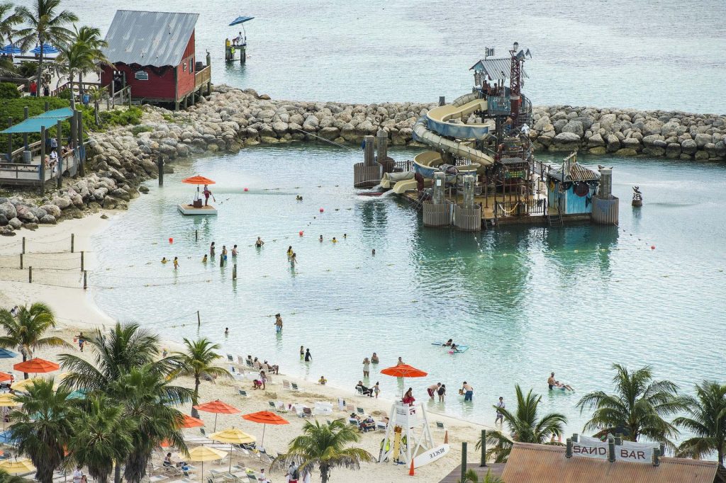 Der große Spielbereich am Pelican Plunge auf Castaway Cay. Foto: Disney Cruise Line/Matt Stroshane