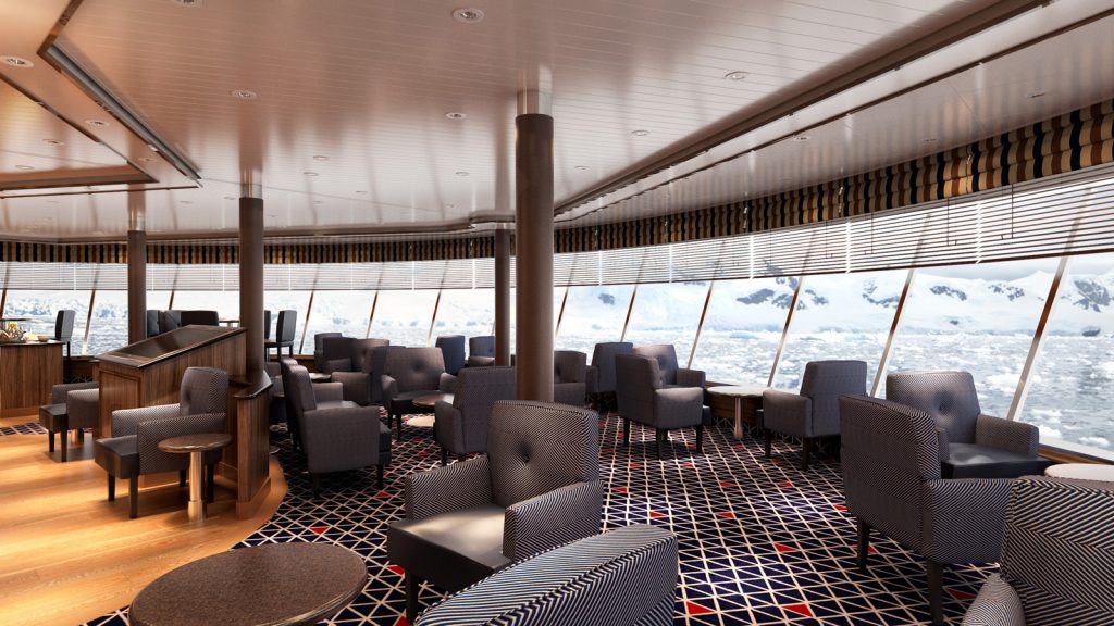 Die Observation Lounge. Foto: Silversea Cruises