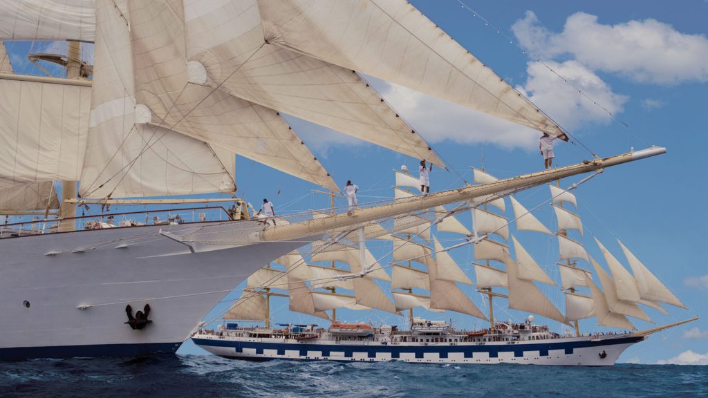 Kreuzfahrt unter vollen Segeln. Foto: Star Clippers