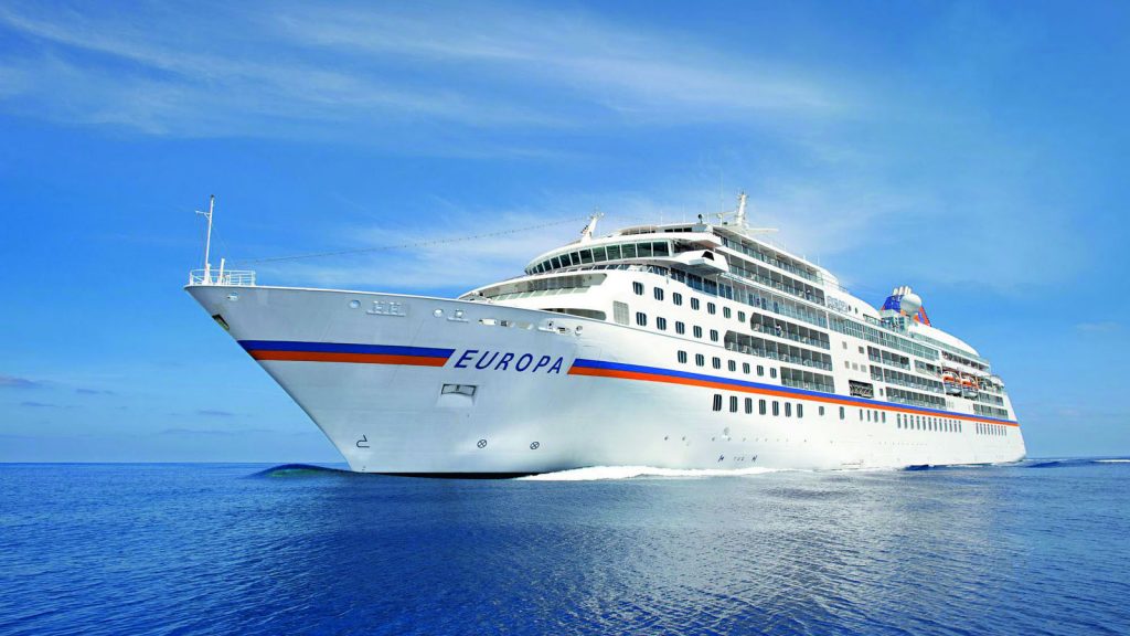 Die MS Europa. Foto: Hapag Lloyd Cruises