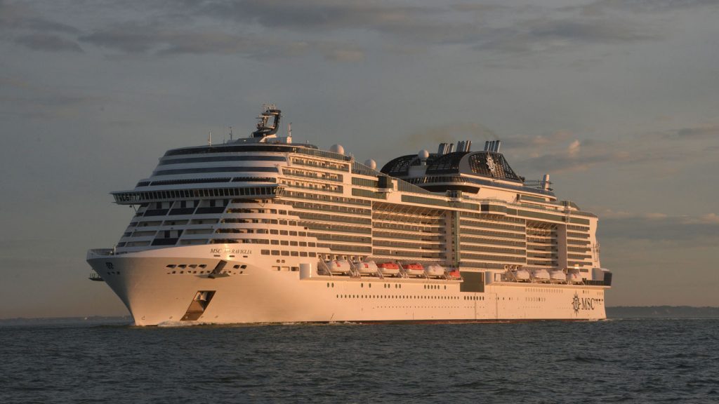 Die MSC Meraviglia. Foto: Bernard Biger/STX France