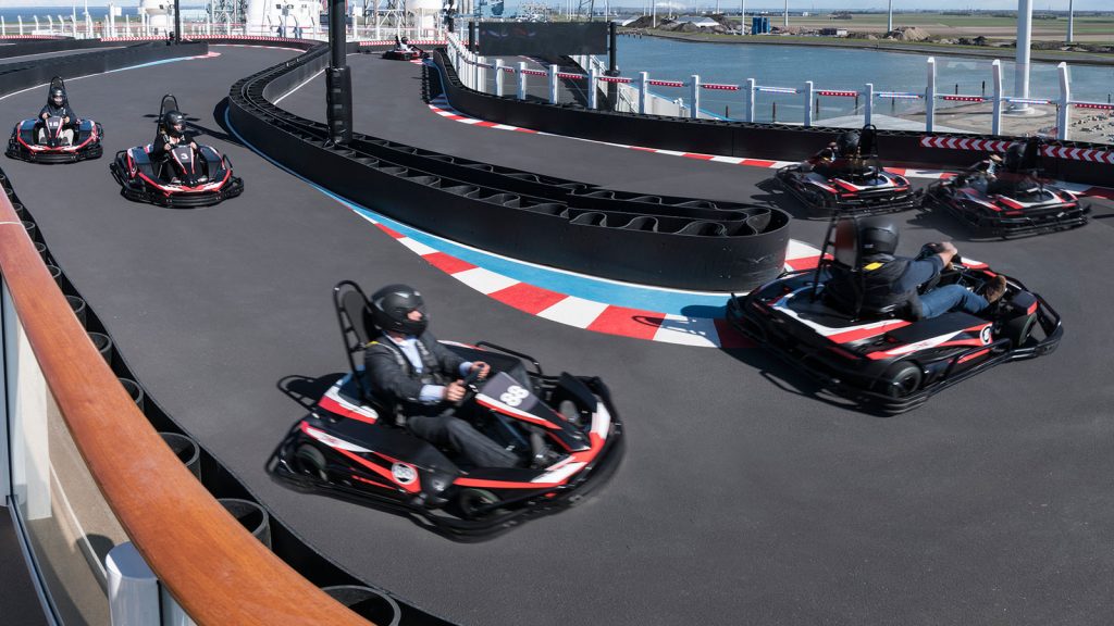 Kart-Bahn an Bord der Norwegian Joy. Foto: Norwegian Cruise Line