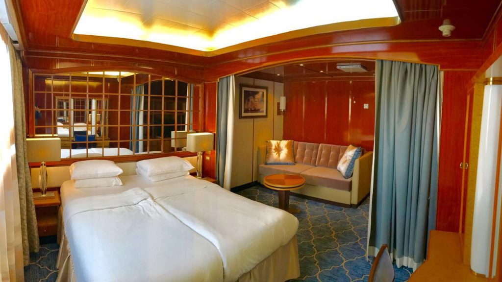 Die großzügigen Suiten an Bord der Sea Spirit. Foto: Poseidon Expeditions