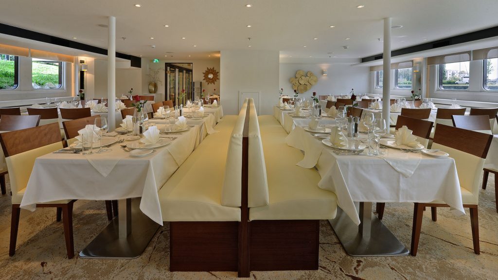 Das neue Excellence Pearl Restaurant. Foto: Reisebüro Mittelthurgau Fluss- und Kreuzfahrten