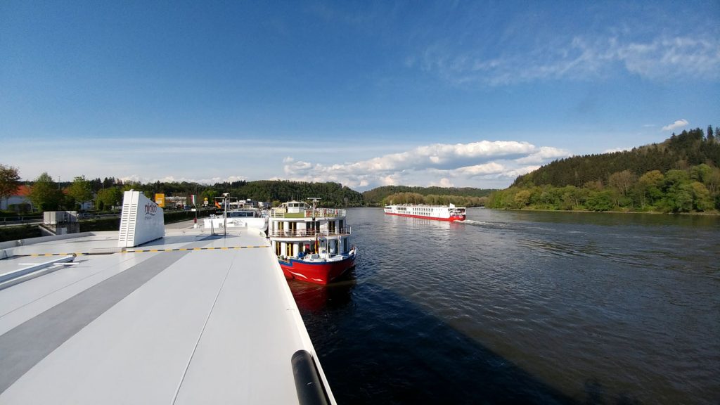 Blick auf dem Kreuzfahrtkai in Passau-Lindau. Foto: bergeest