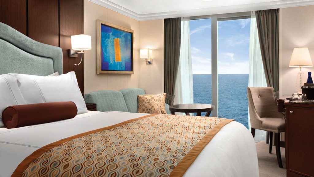 Eine Oceania Cruises O-Klasse Deluxe Oceanview Kabine. Foto: Oceania Cruises