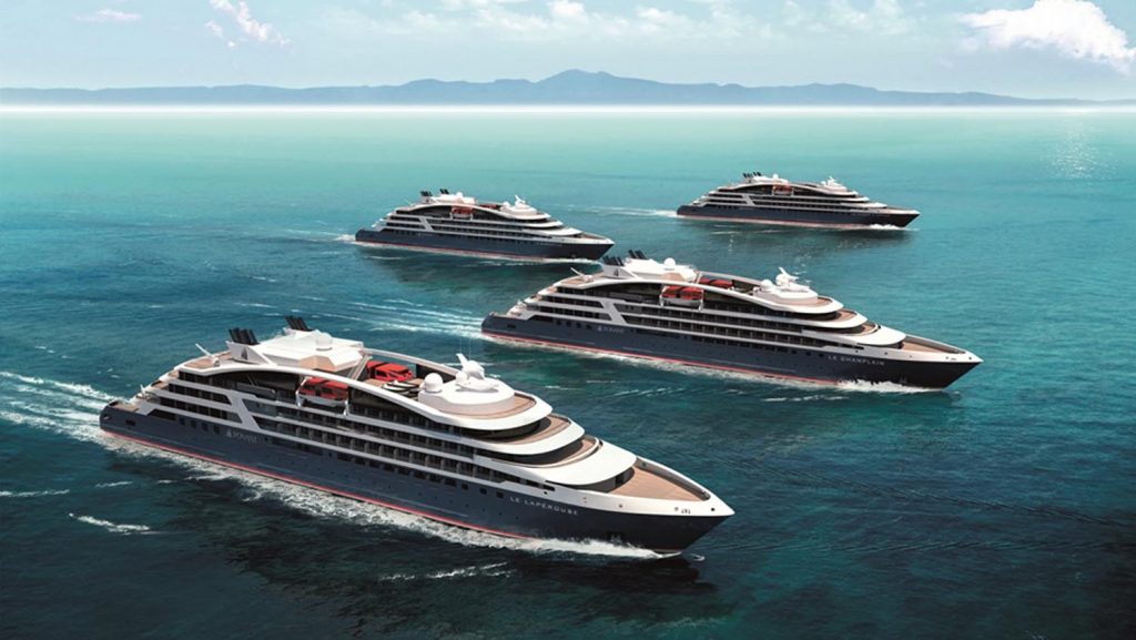 Die neue Flotte der Ponant Explorers besteht aus vier Schiffen. Foto: Ponant - Sterling Design International