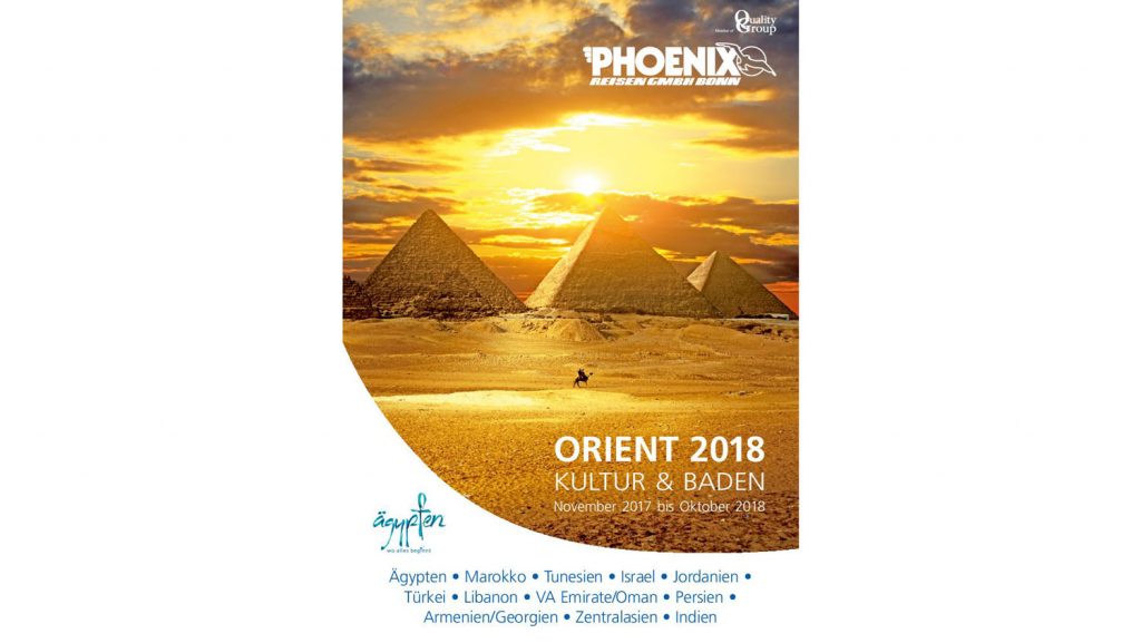 Der neue Orient 2018 Kultur & Baden Katalog. Foto: Phoenix Reisen