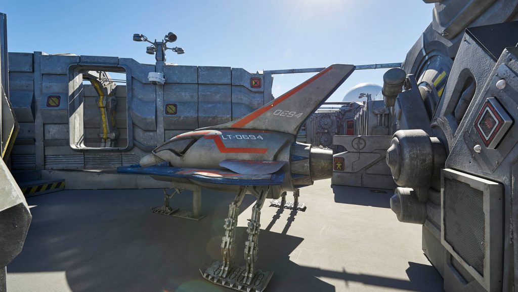 So soll die Laser-Tag Anlage einmal aussehen. Sie erinnert an ein Raumschiff. Foto: Norwegian Cruise Line