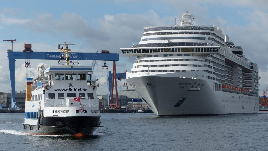 Die MSC Fantasia in Kiel. Foto: Port of Kiel