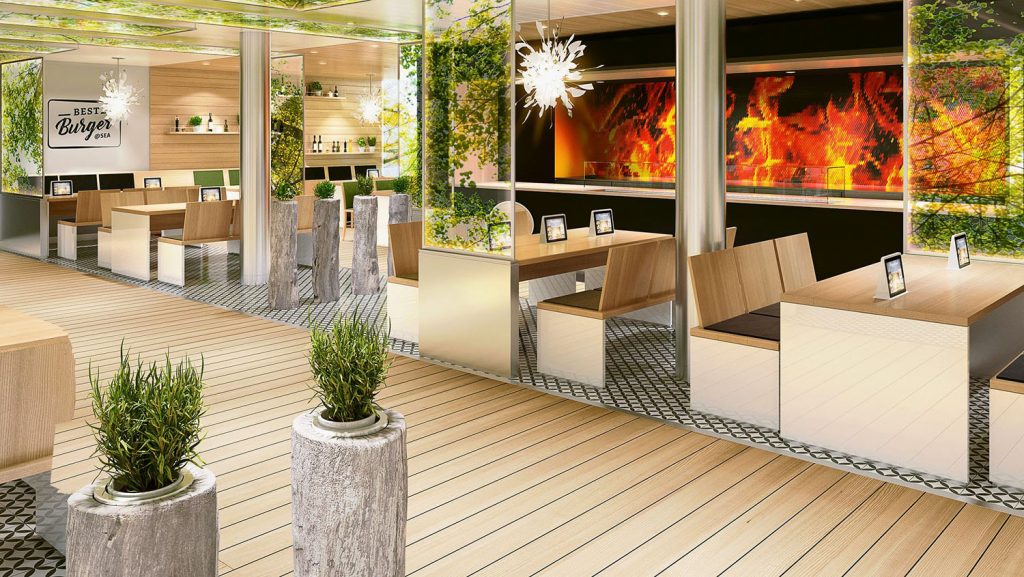 Das Best Burger @ Sea. Foto: AIDA Cruises