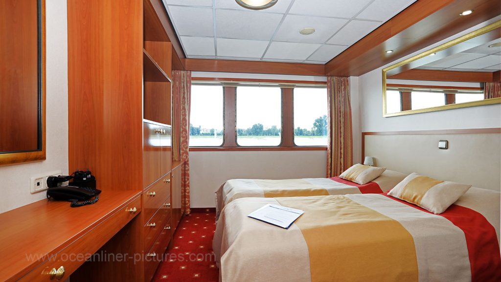 Kabine 117 Elegant Lady Hauptdeck. Foto: Oliver Asmussen/oceanliner-pictures.com