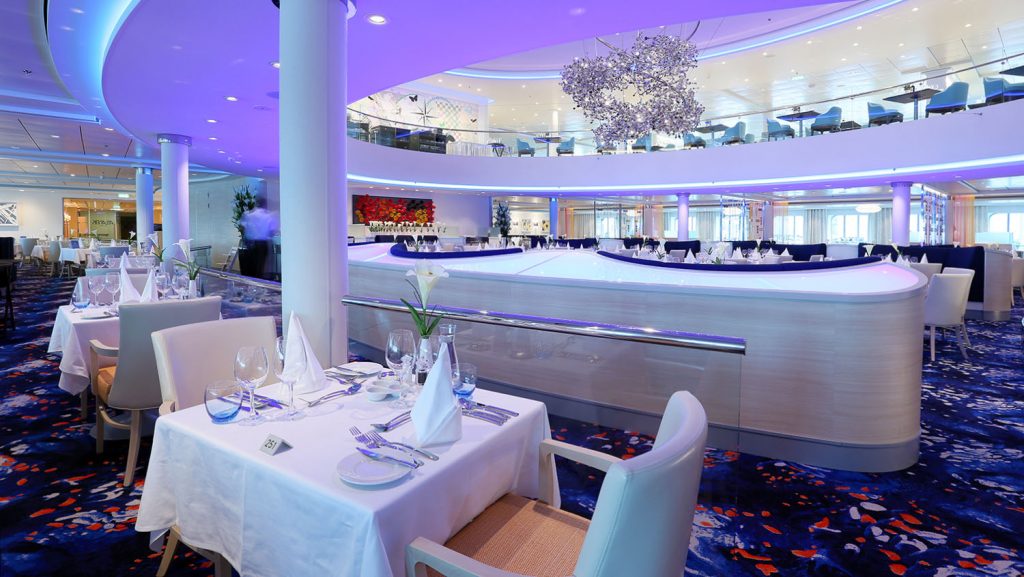 Mein Schiff 5 Atlantik Restaurant Klassik. Foto: Oliver Asmussen/oceanliner-pictures.com