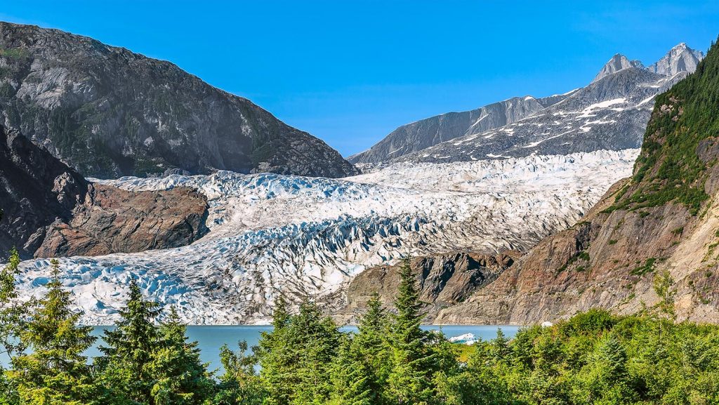 Atemberaubende Natur: Der Mendenhall Gletscher in Alaska. Foto: Cunard