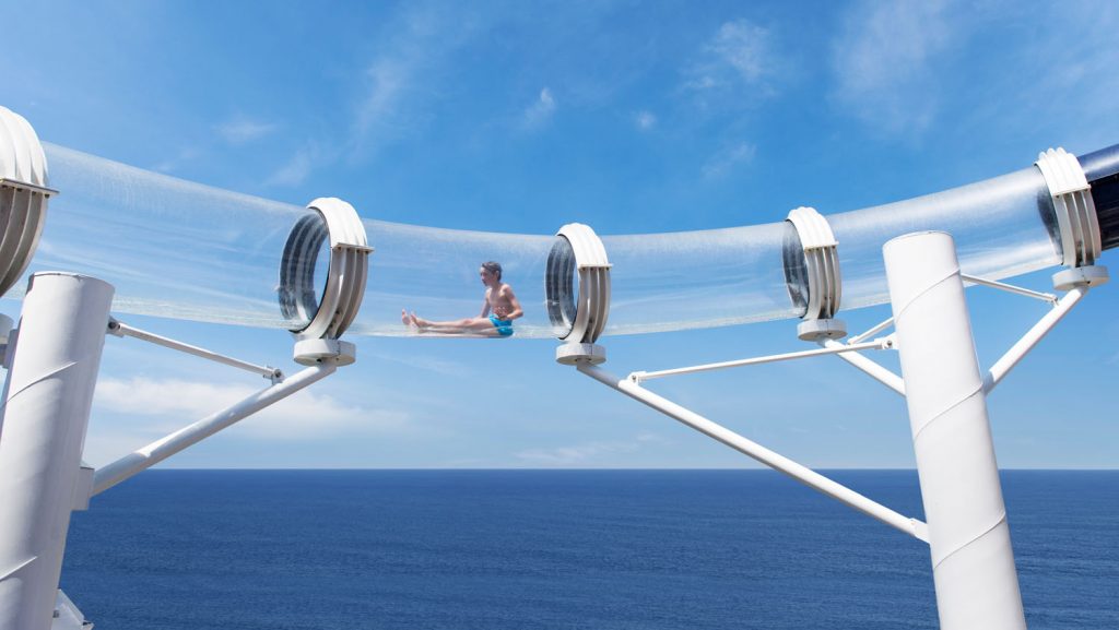 Die Wasserrutsche Vertigo. Foto: MSC Kreuzfahrten