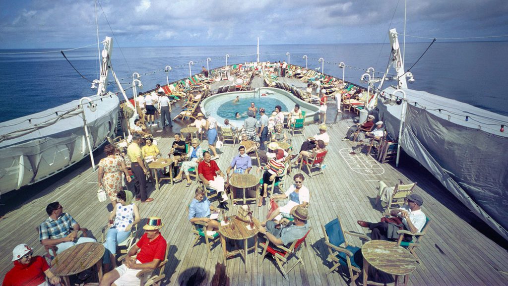 Im Jahr 1959 bot Costa mit der Franca C als weltweit erster Betreiber Kreuzfahrten in die Karibik an. Ab Fort Lauderdale ging es auf die Antillen. Foto: Fondazione Ansaldo, Genova / Costa Crociere