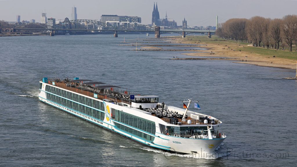MS Alena erste Abfahrt Köln 25.03.2018. / Foto: Oliver Asmussen/oceanliner-pictures.com