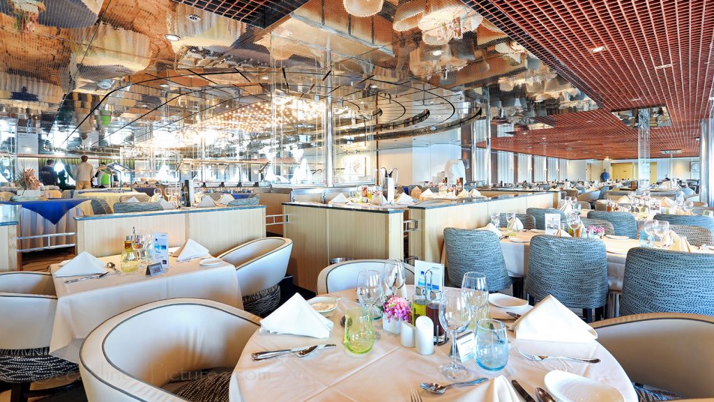 Main Dining Room Atlantico MS Zenith. / Foto: Oliver Asmussen/oceanliner-pictures.com