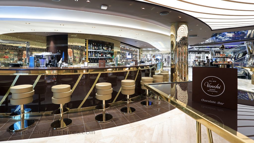 1878 Venchi Chocolate Bar MSC Seaview. / Foto: Oliver Asmussen/oceanliner-pictures.com