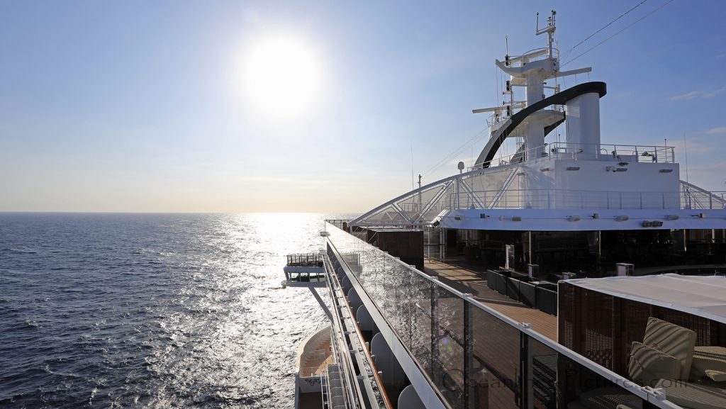 MSC Seaview Aurea Spa Top 19 Ausblick. / Foto: Oliver Asmussen/oceanliner-pictures.com