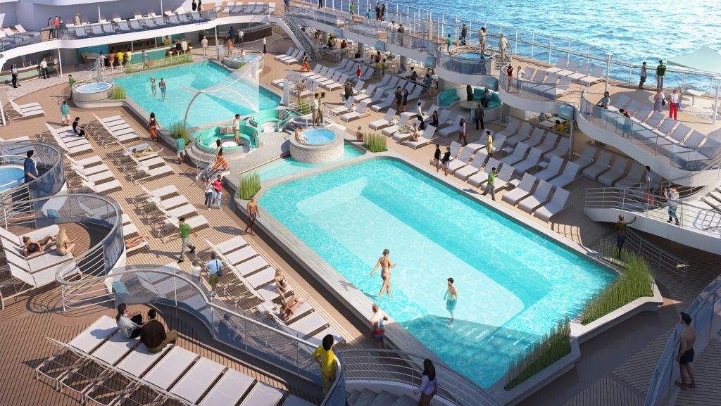 Das Pool Deck. Foto: Princess Cruises