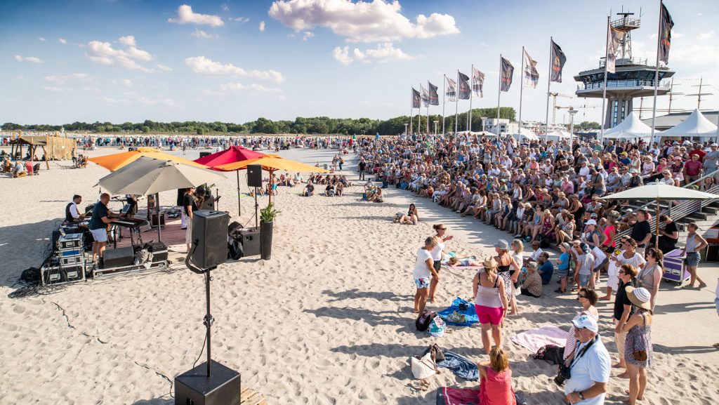 Queens Day Village am 07.08.2018 in Travemünde. Foto. Cunard