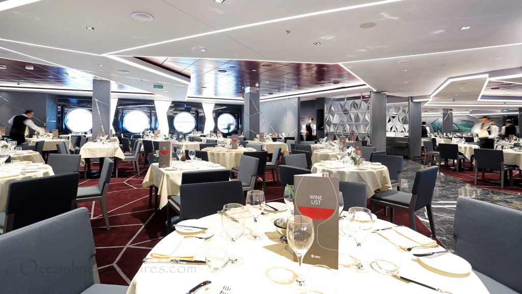 Silver Dolphin Restaurant MSC Seaview. / Foto: Oliver Asmussen/oceanliner-pictures.com