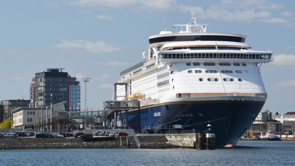 Eine Color Line Fähre am Norwegenkai. Foto: Port of Kiel