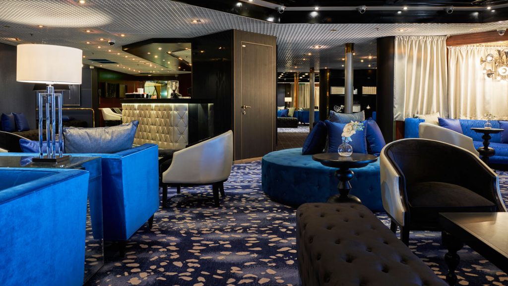 Der Blue Room an Bord der Vasco Da Gama. Foto. TransOcean