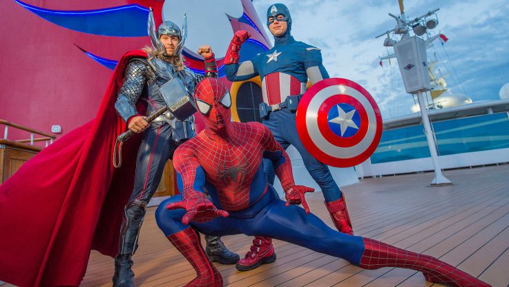 Disney feiert an Bord der Disney Magic den Marvel Day at Sea. Foto: Disney Cruise Line/Chloe Rice
