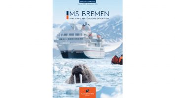 Der neue Hauptkatalog der MS Bremen erscheint. Foto: Hapag Lloyd Cruises