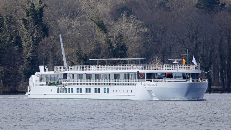 Elbe Princesse II auf dem Tegeler See. / Foto: Oliver Asmussen/oceanliner-pictures.com