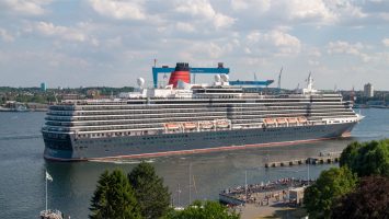 Erstanlauf der Queen Victoria in Kiel. Foto: Cunard