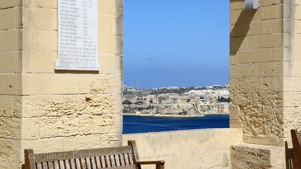 Blick von Upper Barrakka Gardens Valletta, Malta / Foto: Oliver Asmussen/oceanliner-pictures.com