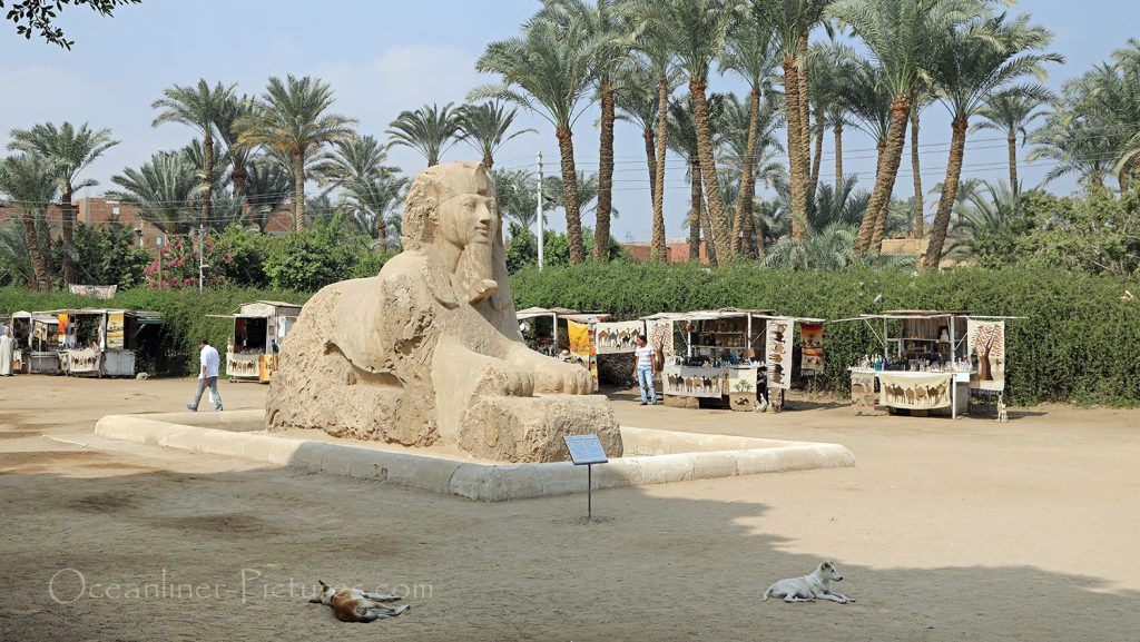 Alabaster-Sphinx in Memphis, Ägypten / Foto: Oliver Asmussen/oceanliner-pictures.com