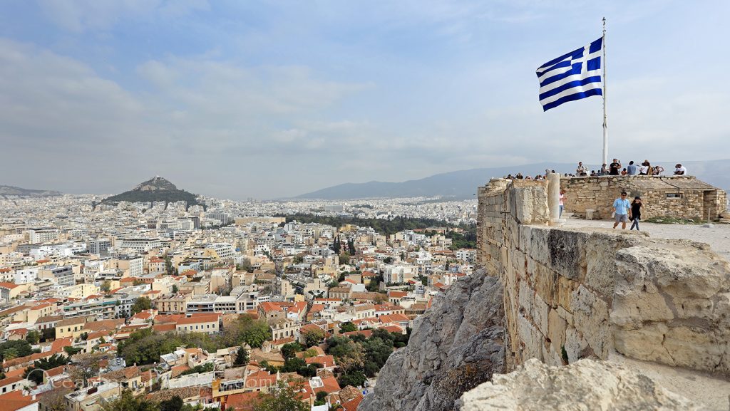 Blick über Athen und Mount Lycabettus von Akropolis / Foto: Oliver Asmussen/oceanliner-pictures.com