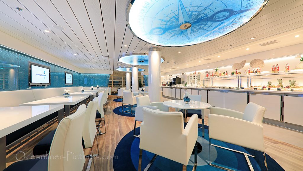 AIDA Lounge Innenbereich AIDAnova / Foto: Oliver Asmussen/oceanliner-pictures.com