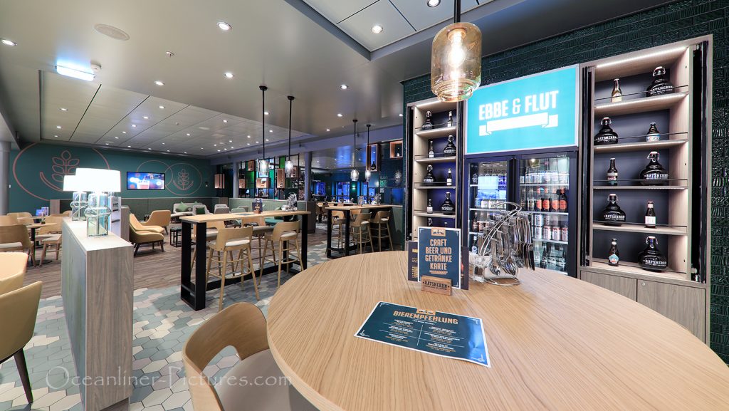 Ebbe und Flut Bier Bar neue Mein Schiff 2 / Foto: Oliver Asmussen/oceanliner-pictures.com