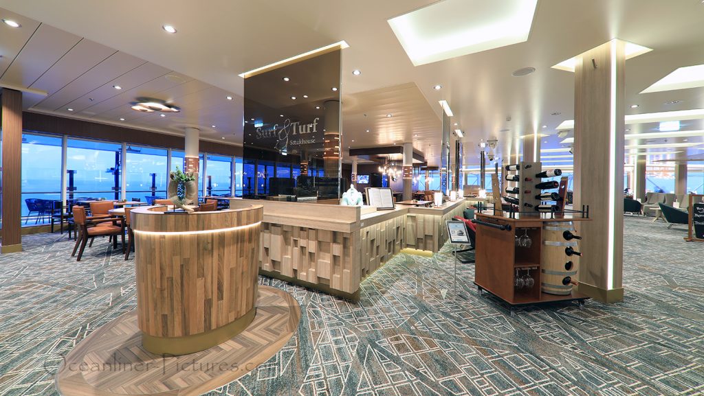 Surf and Turf Steakhouse neue Mein Schiff 2 / Foto: Oliver Asmussen/oceanliner-pictures.com