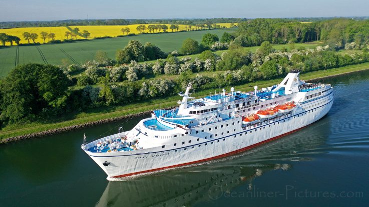 MS Ocean Majesty im Mai 2019 auf dem Nord-Ostsee-Kanal / Foto: Oliver Asmussen/oceanliner-pictures.com