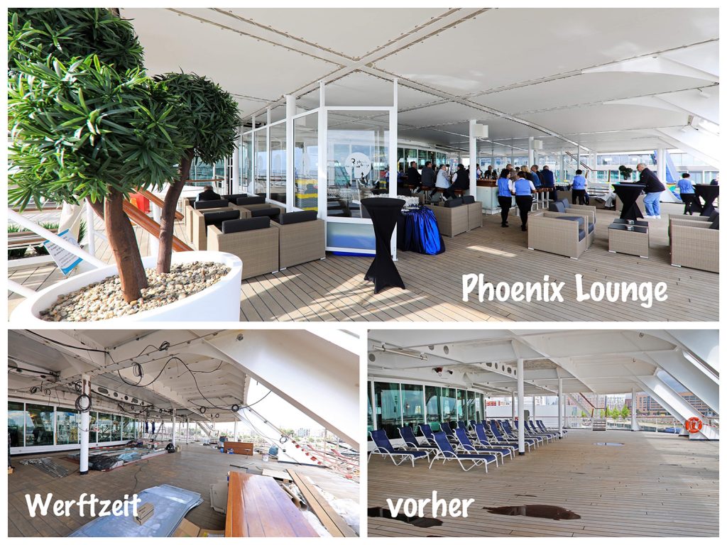 Bild 16 leeres Deck wird Phoenix Lounge Amera / Foto: Oliver Asmussen/oceanliner-pictures.com