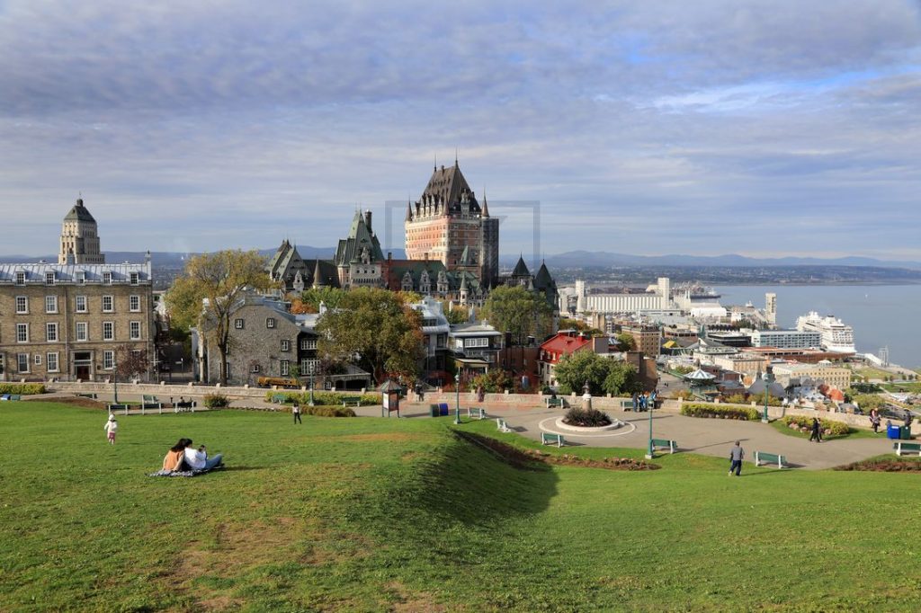 Chateau Frontenac Blick Richtung Terrasse Dufferin Quebec / Foto: Oliver Asmussen/oceanliner-pictures.com