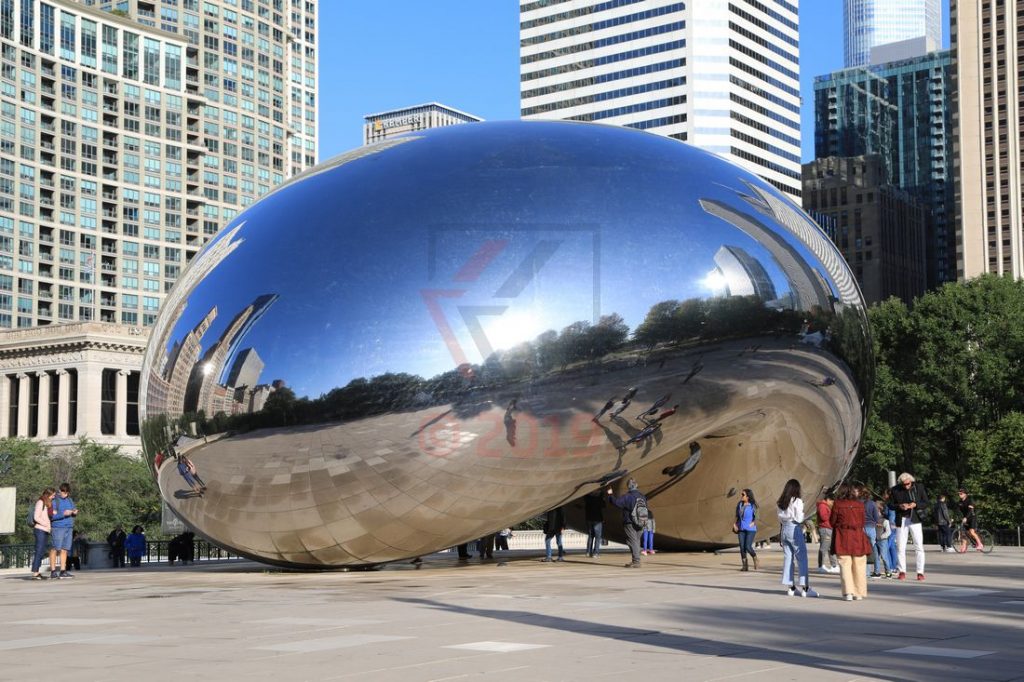 Cloud Gate Skulptur Chicago Millennium Park / Foto: Oliver Asmussen/oceanliner-pictures.com