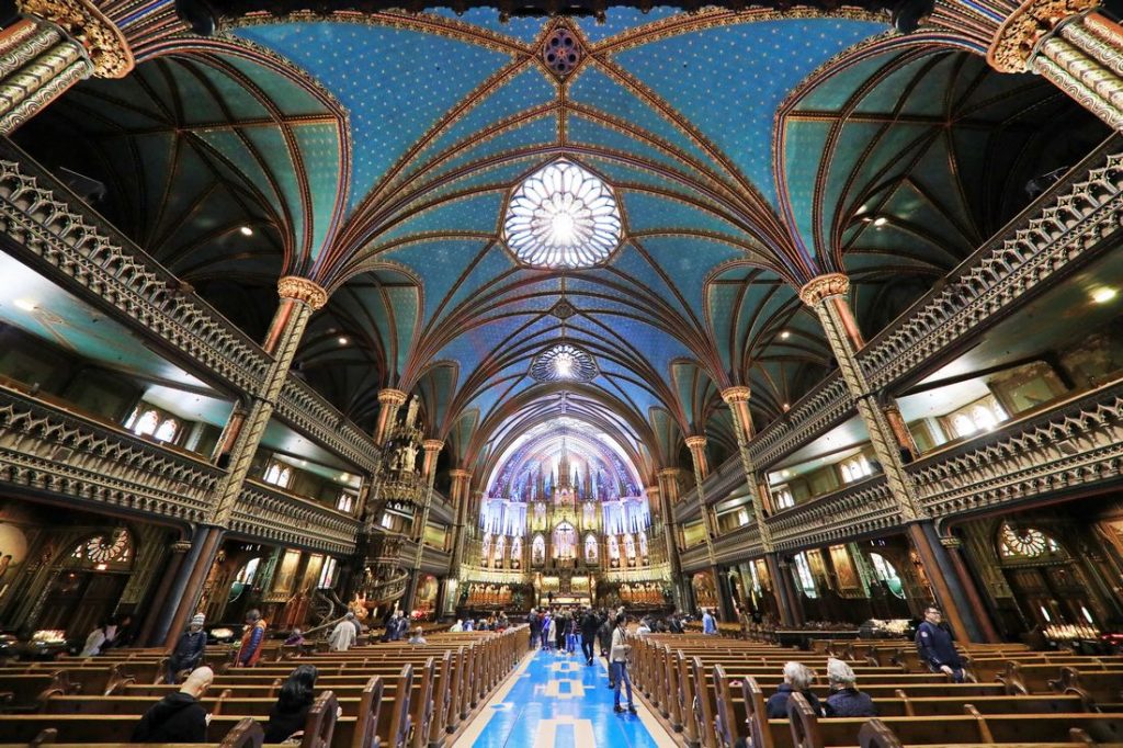 Innenansicht Basilika Notre-Dame de Montreal / Foto: Oliver Asmussen/oceanliner-pictures.com